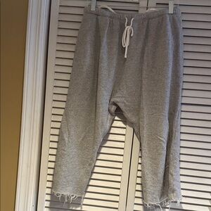 R13 drop crotch cropped sweatpants